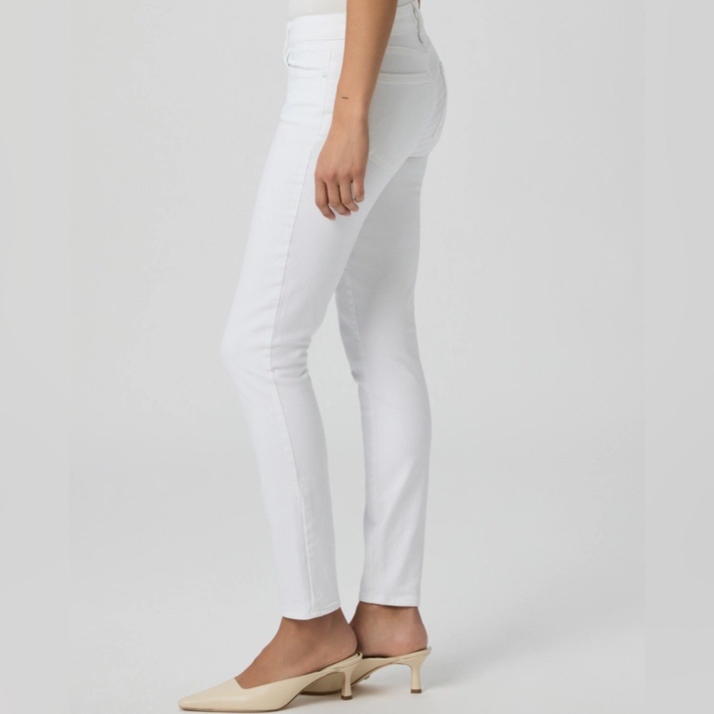 PAIGE Verdugo Ankle Skinny Jeans White Denim Mid Rise Women’s Size‎ 27